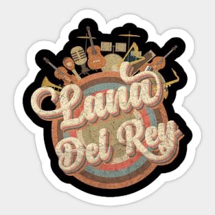 Music Tour Vintage Retro Style // Lana Del Rey Sticker